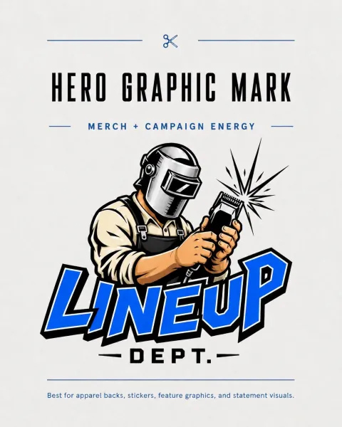 The Lineup Dept. — hero graphic mark